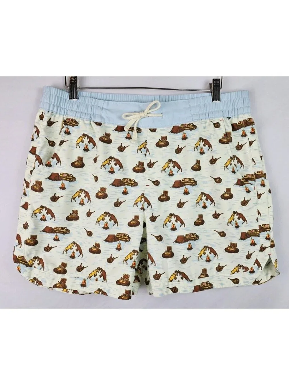 Magellan Men's Swim Trunks Size XL Blue Shiner Camping Fish Gear Swimsuit Shorts